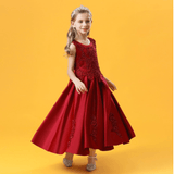 Fashion Children's Long Summer Piano Performance Costume Dress - Nioor