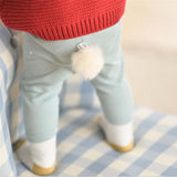 Baby Solid Color Pit Cotton High-waisted Pants