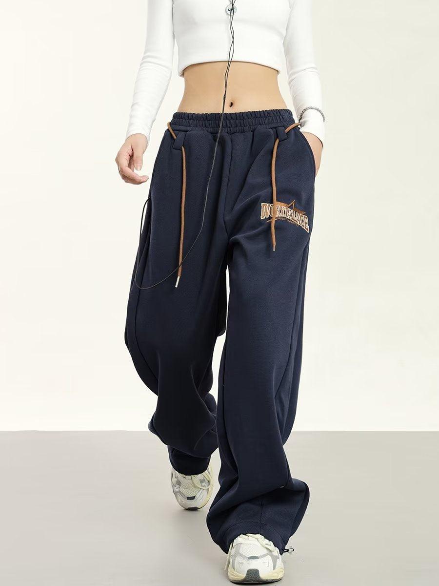 All-matching Loose Simple Trendy Fashion Sports Casual Pants - Nioor