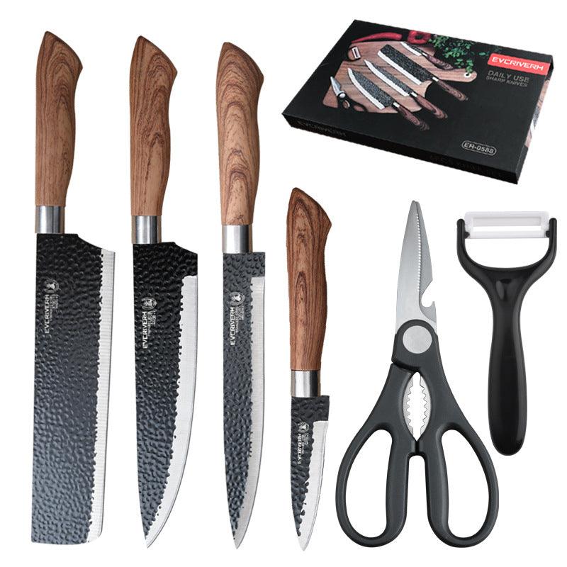 Stainless Steel Black Blade Gift Set Knife Kitchen Knives - Nioor