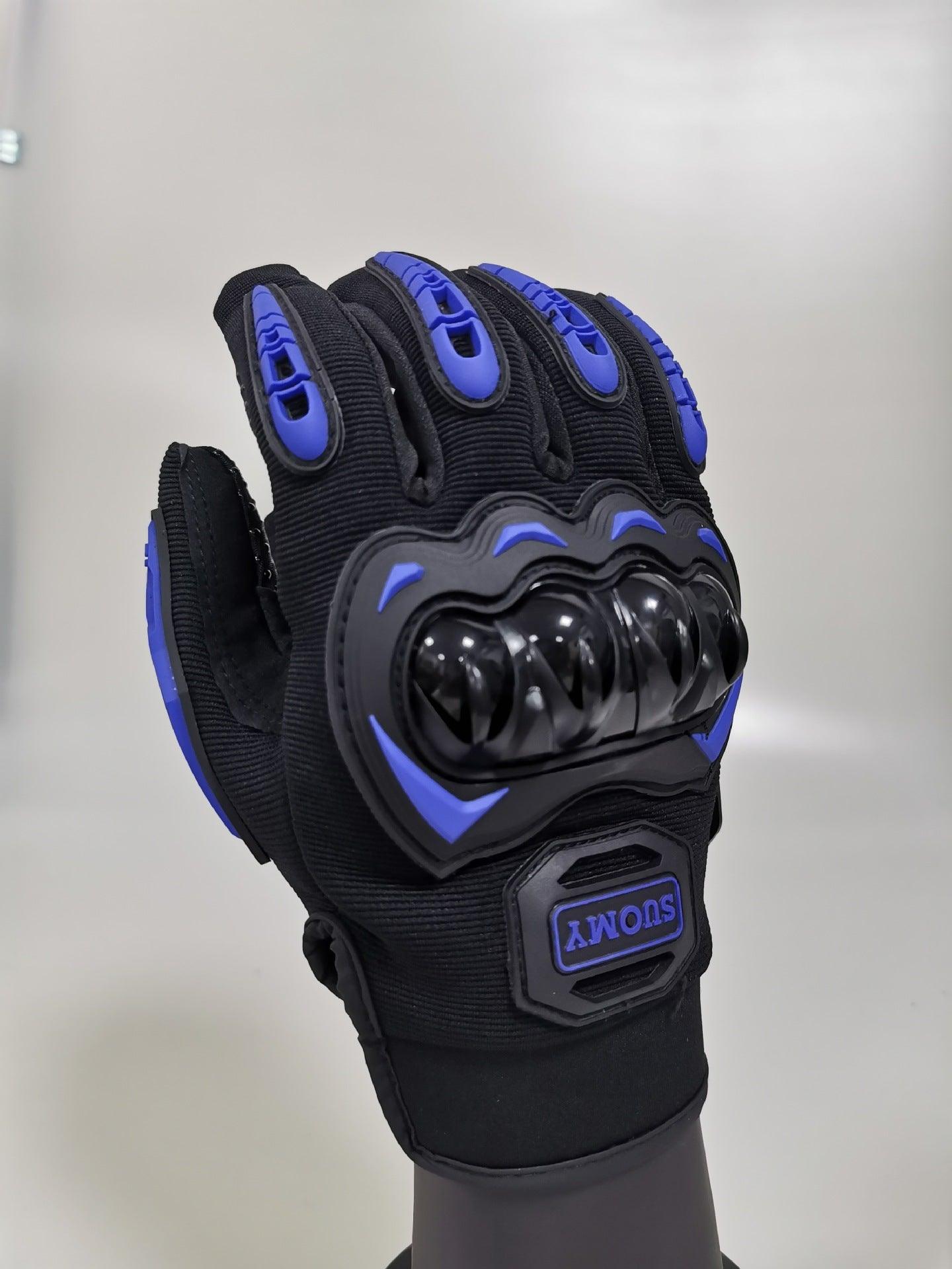 Men's Full Finger Case Drop-resistant Touch Screen Breathable Motorbike Gloves - Nioor