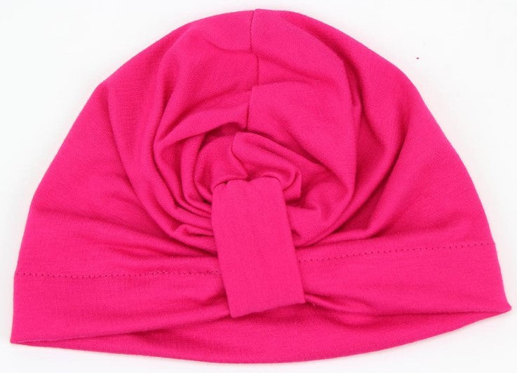 Baby Knotted Pullover Hat Bow Single Layer Thin