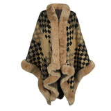 European And American Women's Fur Collar Shawl - Nioor