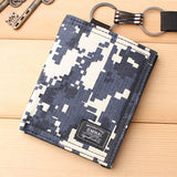 Men's Short Ultra-thin Small Horizontal Student Canvas Camouflage Wallet