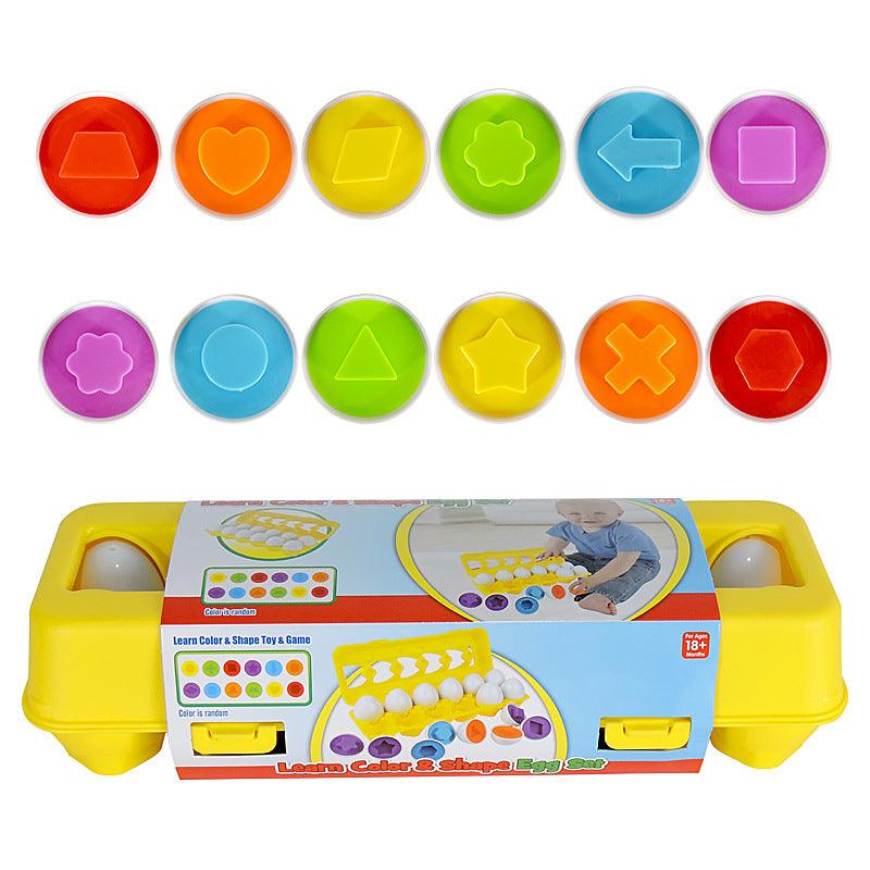 Baby Learning Educational Toy Smart Egg Toy Games Shape Matching Sorters Toys Montessori Eggs Toys For Kids Children - Nioor