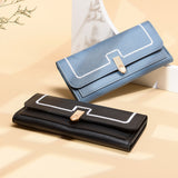 Women's Long And Simple Student Large Capacity Multi-card-slot Clutch