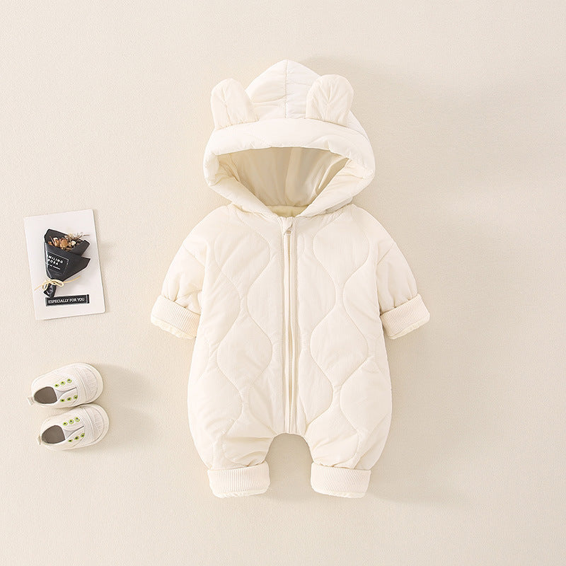 Baby Autumn And Winter Rompers Thermal Clothes