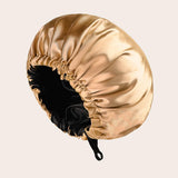 New Women's Fashion Double-layer Satin Sleeping Hat - Nioor