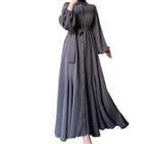 Muslim Solid Color Women's Clothing Dress