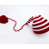 Newborn Baby Handwoven Long Tail Christmas Gift Hat