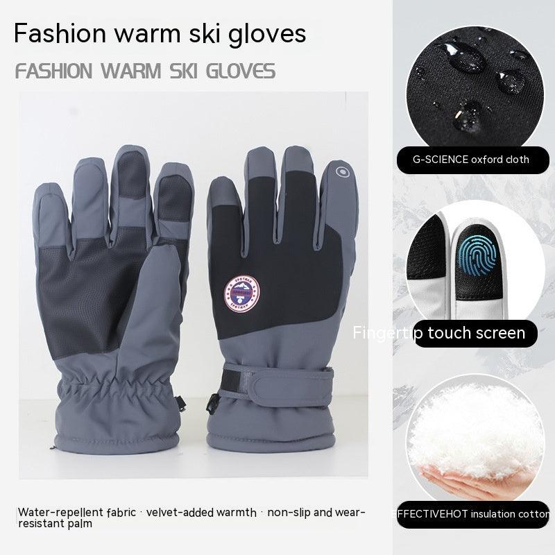 Autumn And Winter Warm Ski Gloves Touch Screen Waterproof - Nioor