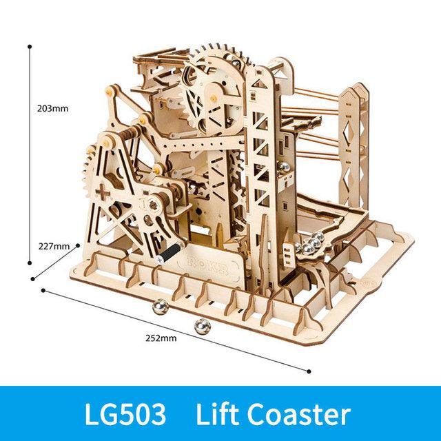 3D DIY Wooden Puzzle Roller Coaster Children's Toys - Nioor