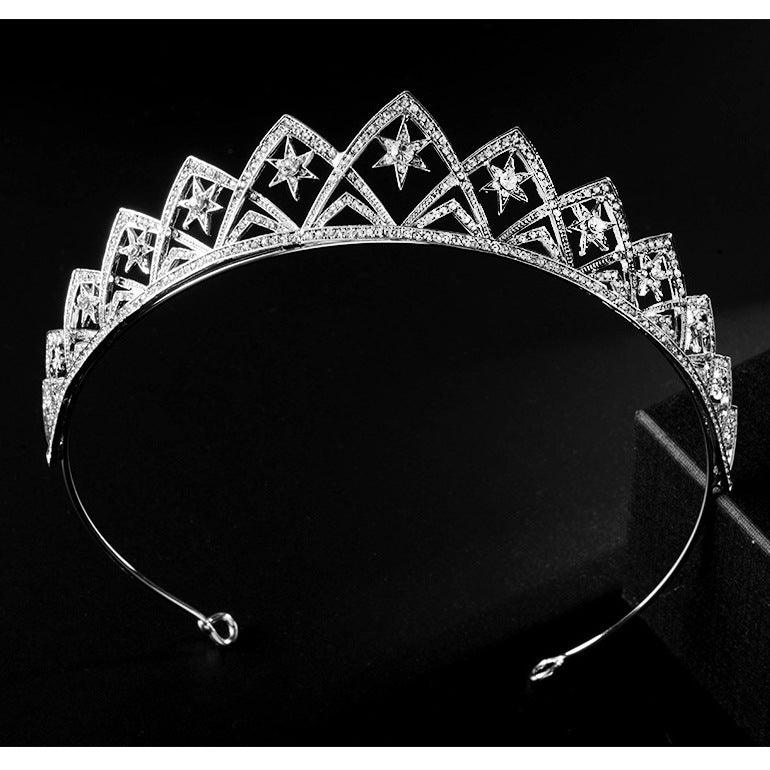 European Wedding XINGX Bridal Crown Headband - Nioor