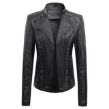 New Spring And Autumn New Leather PU Leather Jacket Women's Short - Nioor