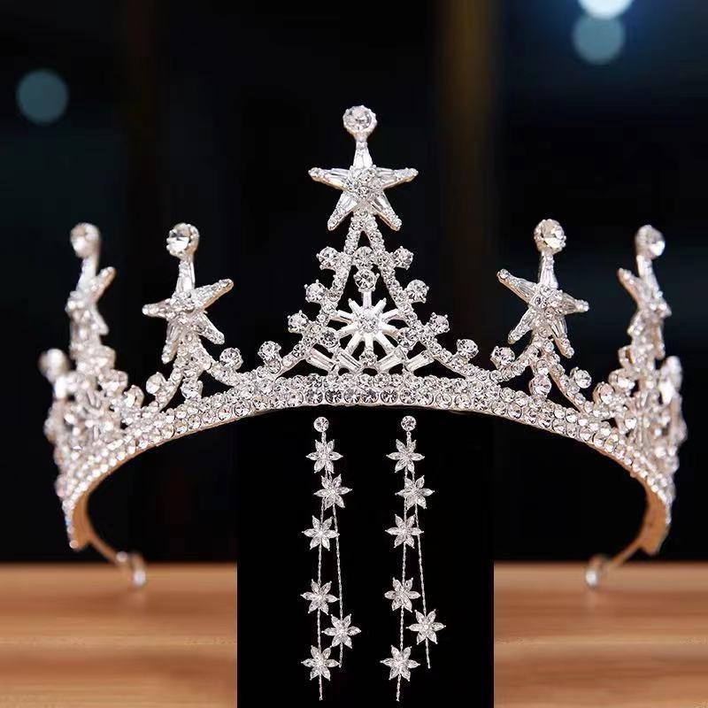 High-grade Alloy Luxury Atmosphere Bridal Crown Headdress - Nioor