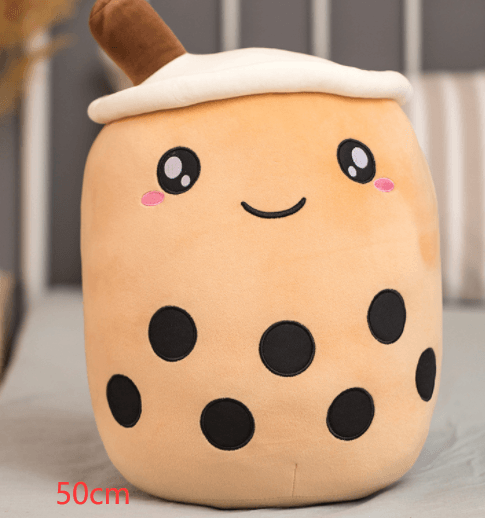 Cute Fruit Drink Plush Stuffed Soft Strawberry Milk Tea Plush Boba Tea Cup Toy Bubble Tea Pillow Cushion Kids Gift - Nioor