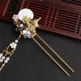 Ancient Costume Hairpin Accessories Tassel Walking Fairy Girl - Nioor