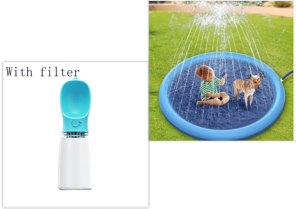 Non-Slip Splash Pad For Kids And Pet Dog Pool Summer Outdoor Water Toys Fun Backyard Fountain Play Mat - Nioor