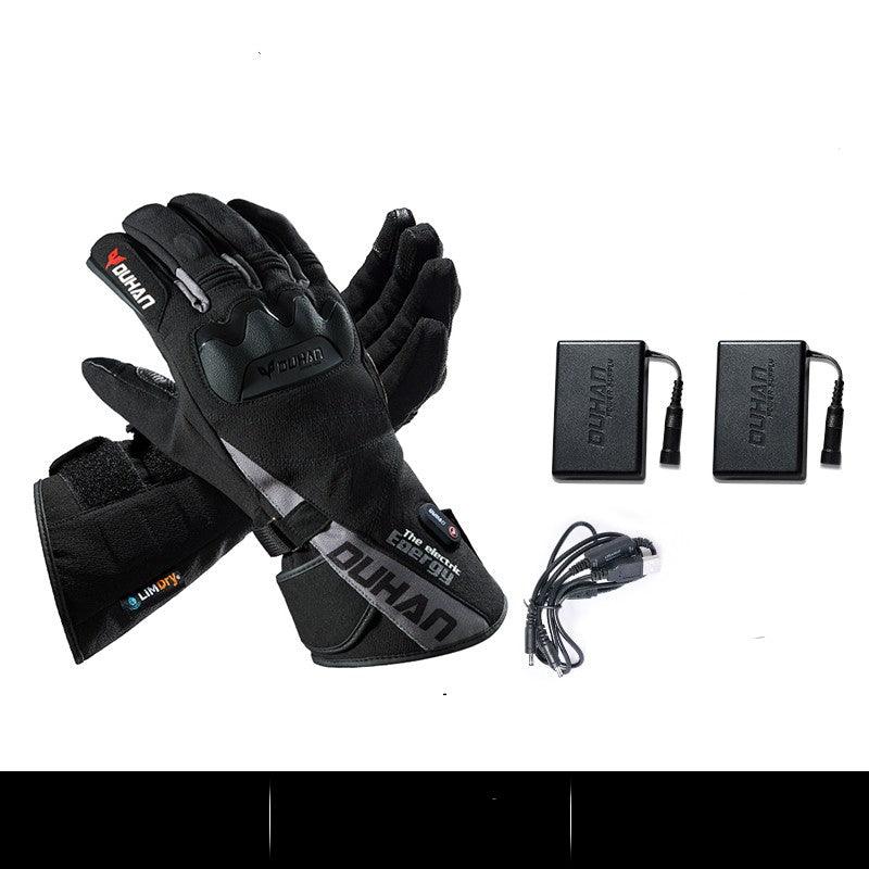 Electric Heating Gloves Men's Motorcycle Winter Warm Waterproof Anti-fall - Nioor