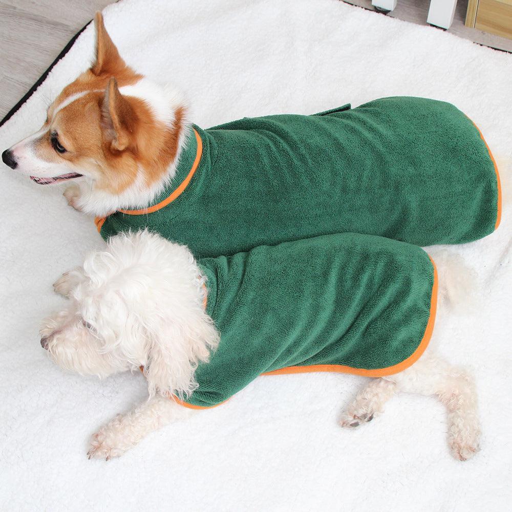 Absorbent Pet Bathrobe With Waist-wrapped Microfiber - Nioor