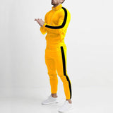 Men's Fashion Personalized Color Matching Hooded Sports Suit - Nioor