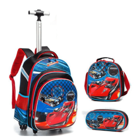 Three-piece Trolley Bag For Primary School Students - Nioor