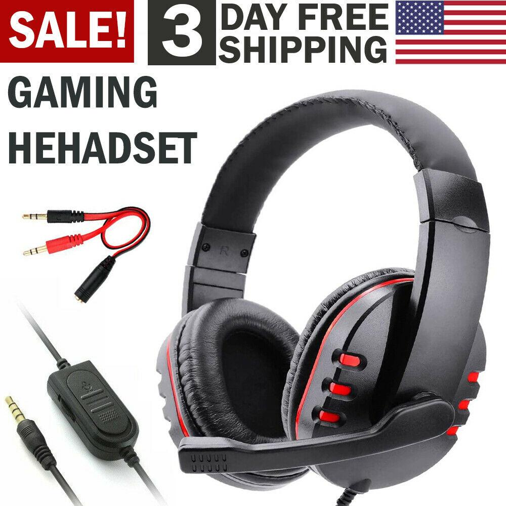 Headphones Pro Gamer Headset For PS4 PlayStation 4 PC Computer - Nioor