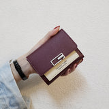 Women's Fashion Simple Folding Clashing Wallet