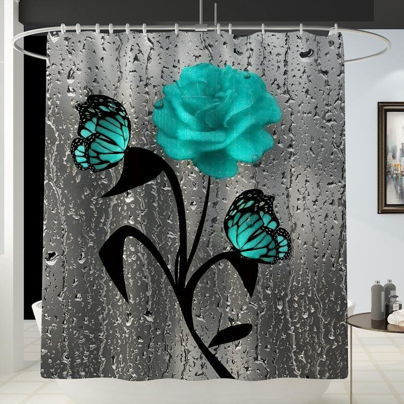 Daffodil Toilet Bathroom Shower Curtain Shower Partition - Nioor