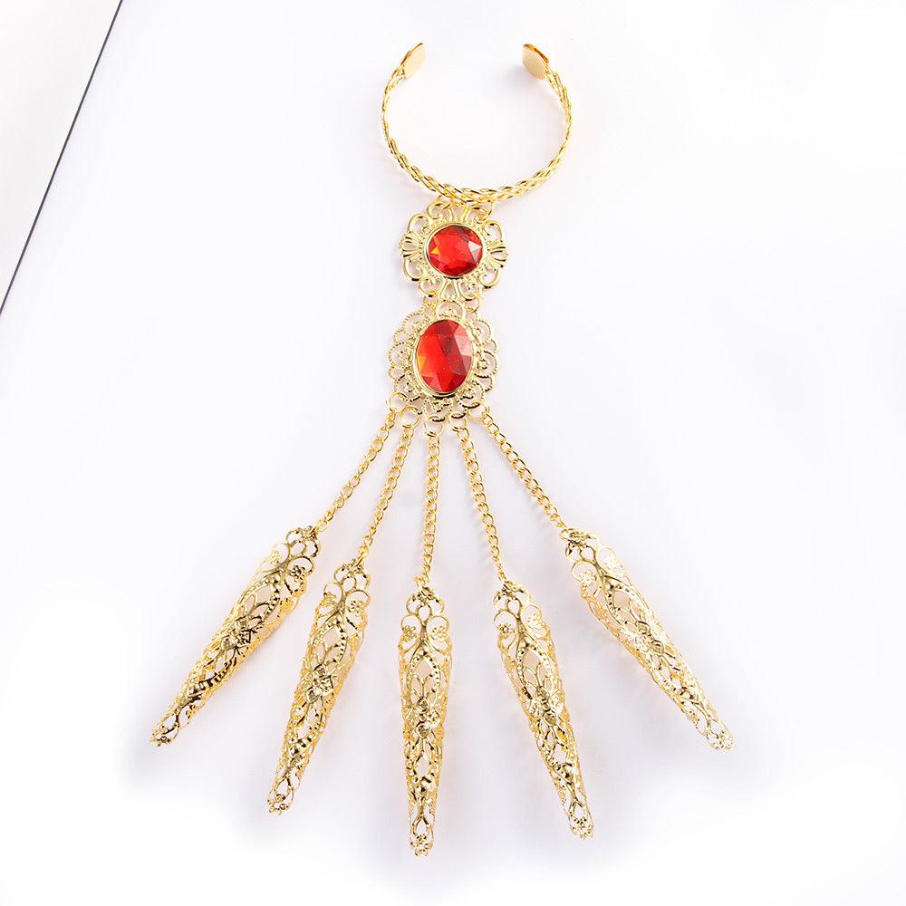 Dance Props Golden Indian Girl Nails - Nioor