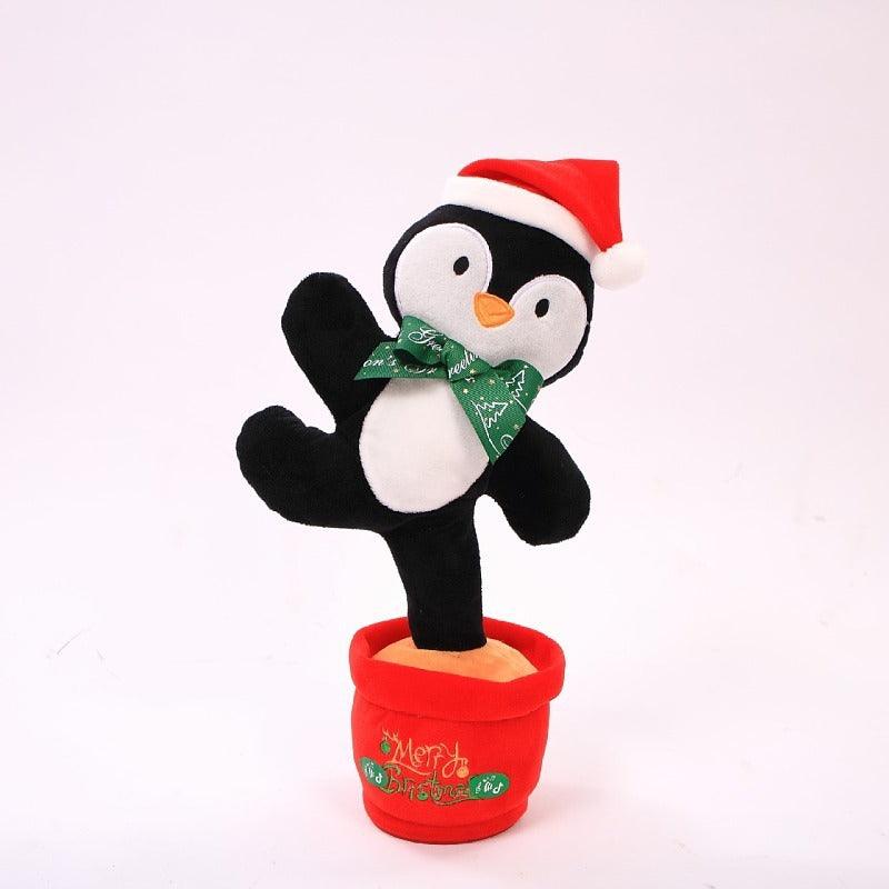 Dancing Christmas Toys Funny Tree Repeat Talking Electronic Plush Toys Can Sing Record Lighten Early Education Funny Gift Christmas - Nioor