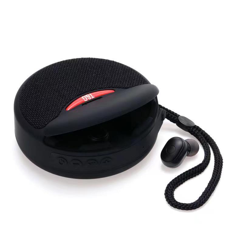 Outdoor Portable Headset Bluetooth Speaker Integrated Wireless 3D Stereo Subwoofer Music Speaker Support TF Card FM Radio - Nioor