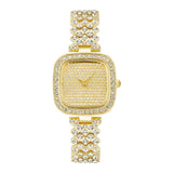 Women's Square Diamond Bracelet Fashion Quartz Watch - Nioor