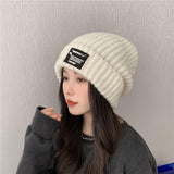 Big Face Makes Face Look Smaller Woolen Cap Warm Female - Nioor