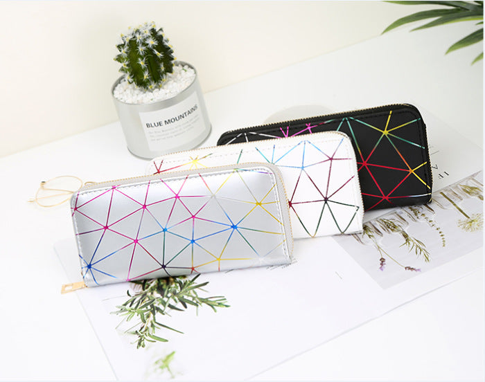 Personalized Long Laser Geometry Hand Purse