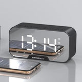 Alarm Clock Clock Wireless Bluetooth Speaker Mini Home Outdoor Card Subwoofer Computer Audio - Nioor