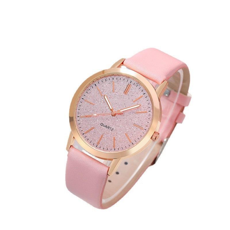 Women's Round Pointer Quartz Watch Set - Nioor