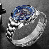 Men's Multifunctional Dual Display Electronic Quartz Watch - Nioor