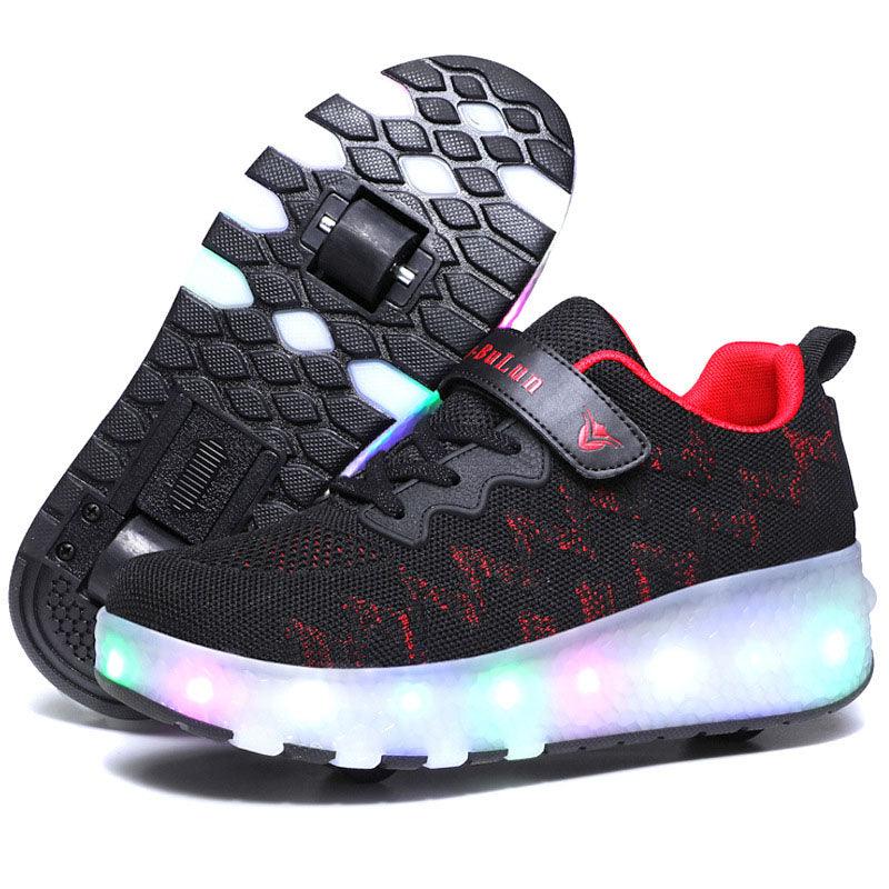 Children's Wheel Shoes LED Light Emitting Charging Children's Lamp Shoes - Nioor