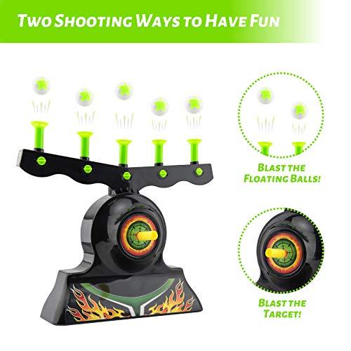 Shooting Targets For Guns Shooting Game Glow In The Dark Floating Ball Target Practice Toys For Kids Boys Hover Shot 1 Blaster Toy Gun 10 Soft Foam Balls 3 Darts Gift,Amazon Platform Banned - Nioor