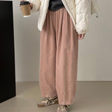 Retro Loose Profile Grandma's Pants Elastic - Nioor