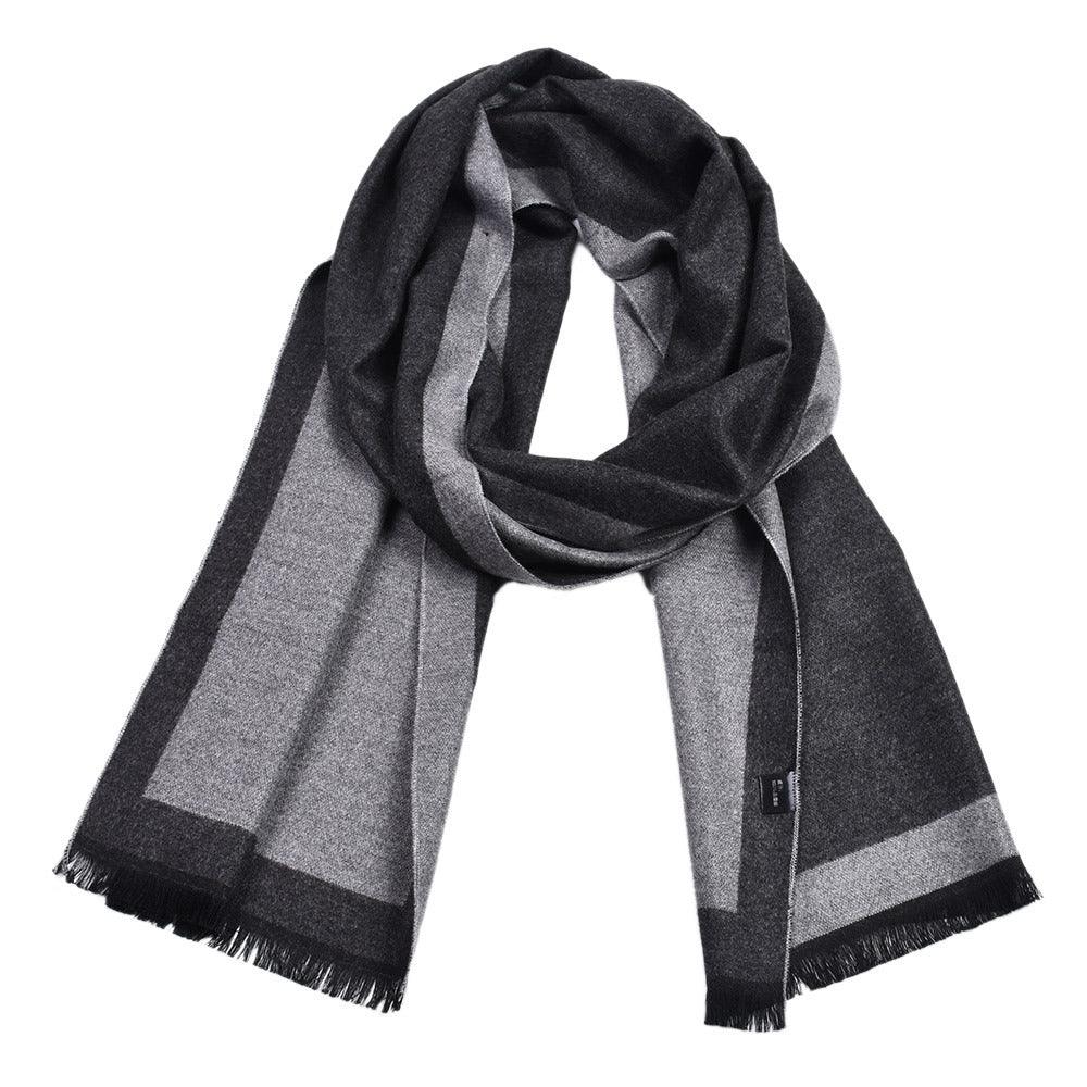 Fashionable Men's Cashmere Warm Contrast Scarf - Nioor