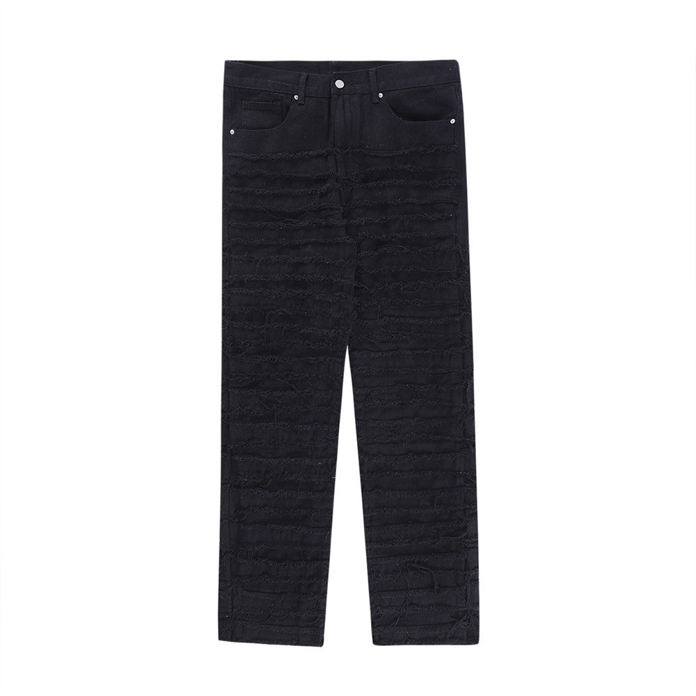 Men's Loose Casual Personality Straight Jeans