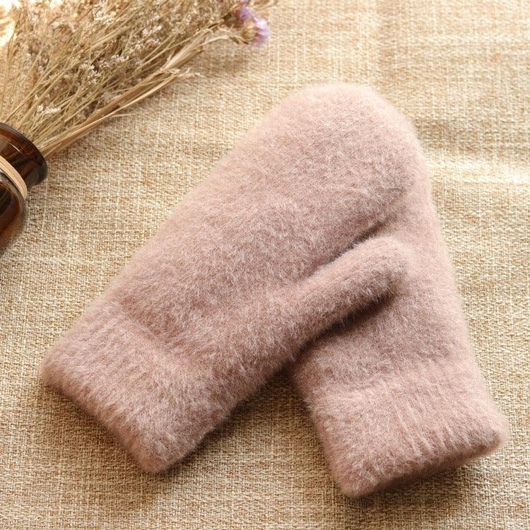 Korean-style Knitted Thermal Gloves - Nioor