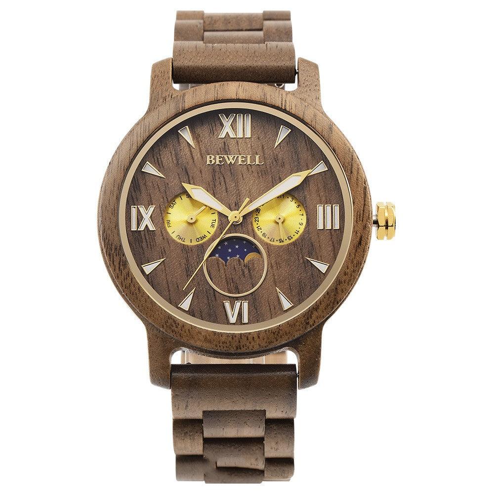 Fashion Sports Quartz Wooden Watch - Nioor