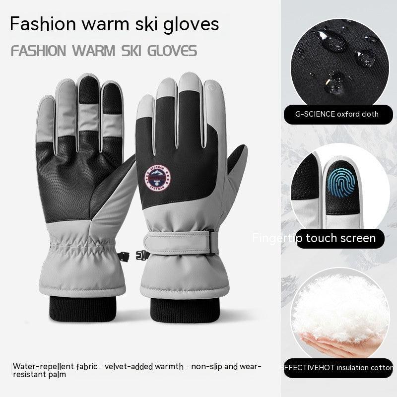 Autumn And Winter Warm Ski Gloves Touch Screen Waterproof - Nioor