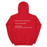 Dear Person Behind Me, You're Beautiful,Sincerely,The Person In Front Of YouFashion Personality Women's New Printed Hoodie - Nioor