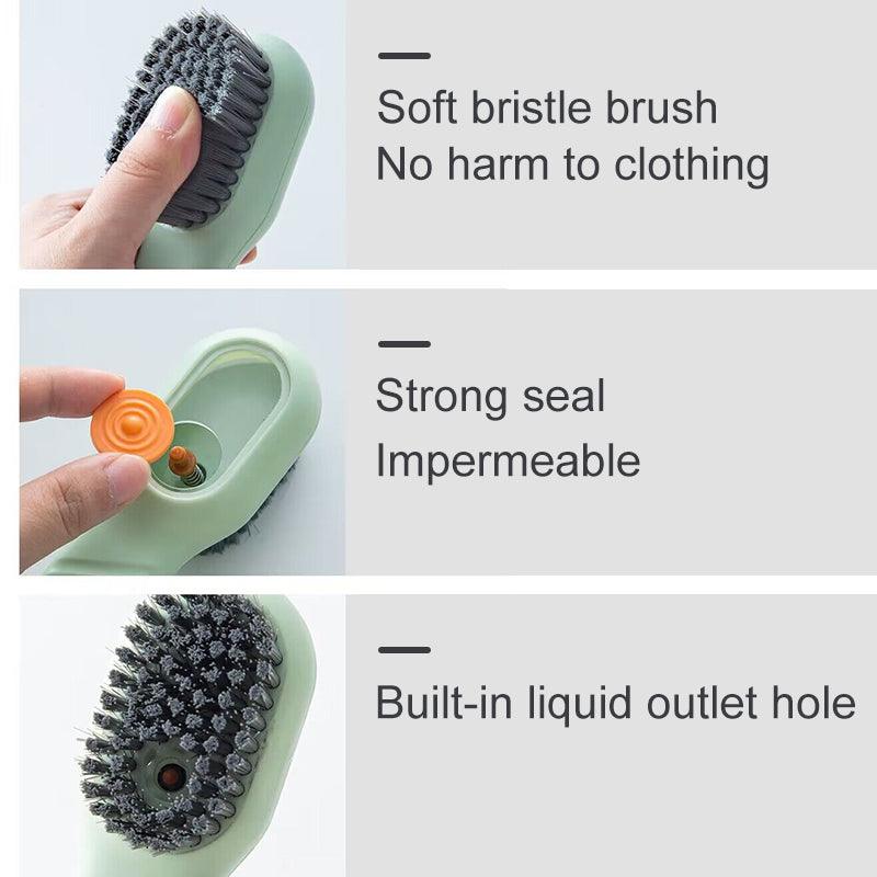 Deep Cleaning Shoe Brush Automatic Liquid Discharge Cleaning Brush Soft Bristles Household Laundry For Daily Use Cleaning Tool - Nioor