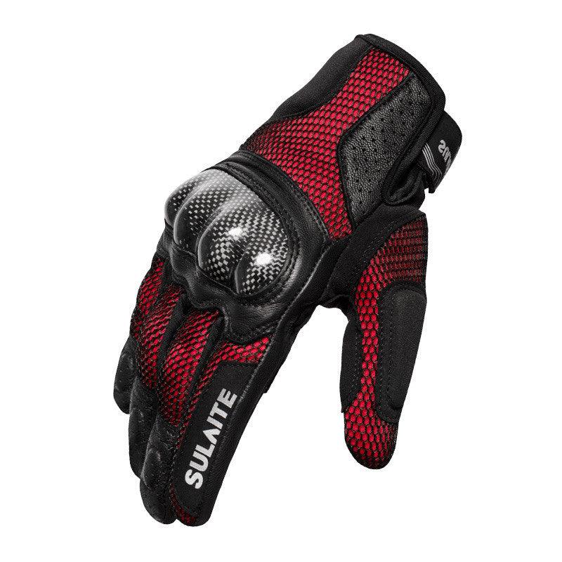 Motorcycle Riding Breathable Carbon Fiber Anti-drop Gloves - Nioor