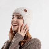 Winter Warm Plush Knitted Cold-proof Earflaps Slipover Hat - Nioor